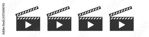 Film icon. Vector illustration. Movie icon