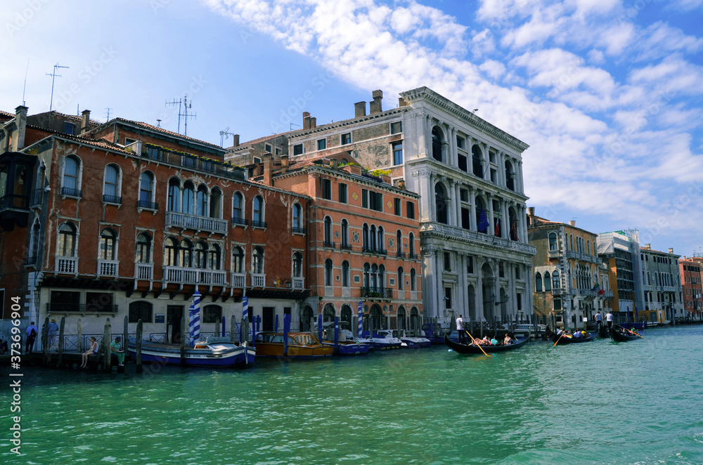 Beautiful buildings in Venice, Italia.