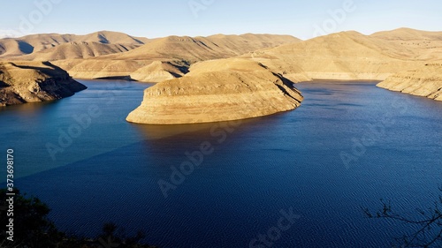 blue lake in the mountains, Lesotho photo
