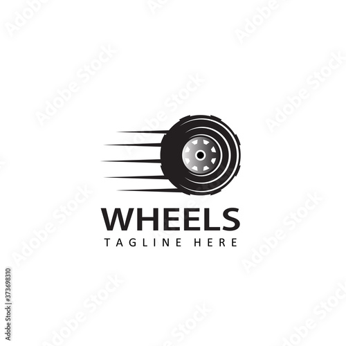 automobile rubber tire shop, car wheel, racing vector logos and labels, automobile maintenance service, illustration of auto service logo garage template design vector