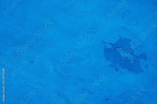 blue painted wall texture, colorful bright grunge background