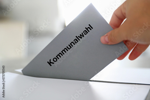 Wahlbrief Wahlschein zur Kommunalwahl 