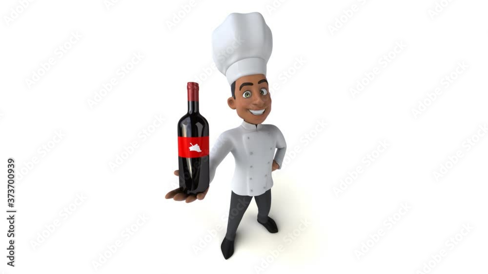 Fun 3D cartoon chef