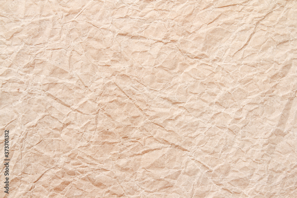 Fototapeta premium crumpled brown recycle paper texture