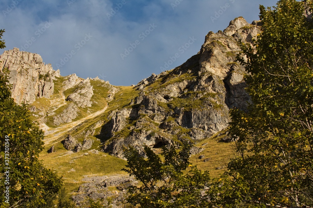 Mountains of Leon, Spain, in the Pajares area. Mountains of Leon, Spain, in the Pajares area.