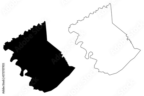 Owen County, Kentucky (U.S. county, United States of America, USA, U.S., US) map vector illustration, scribble sketch Owen map photo