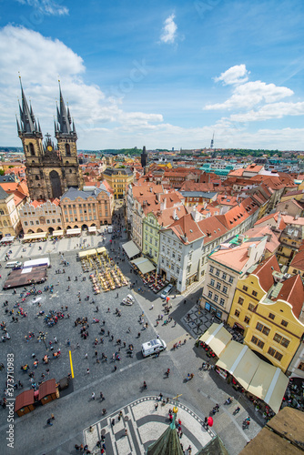 Old Town Square in Prague, Czech Republic. photo