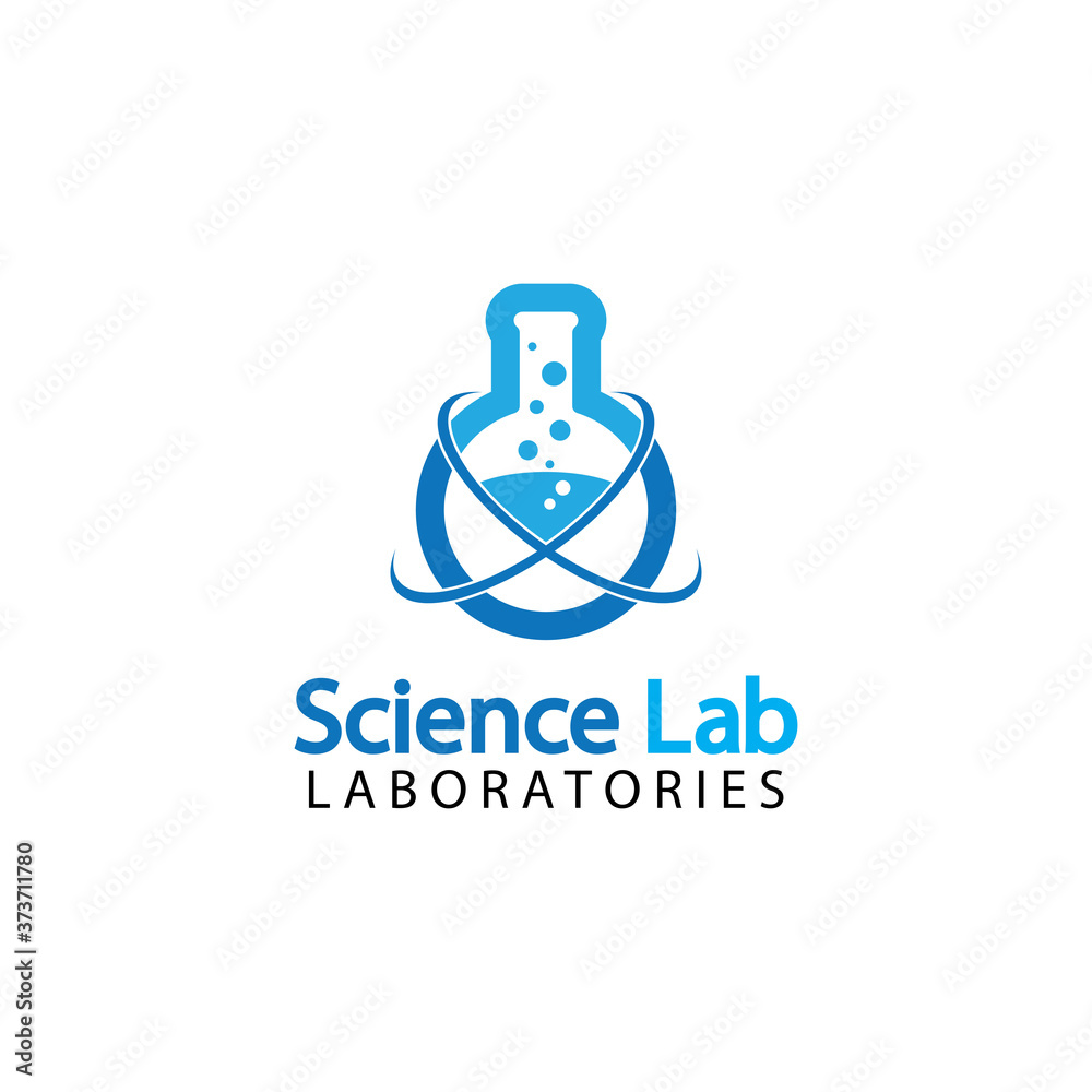 Science Lab logo.Laboratory Tube Logo Template Design Vector, Emblem, Design Concept, Creative Symbol, Icon