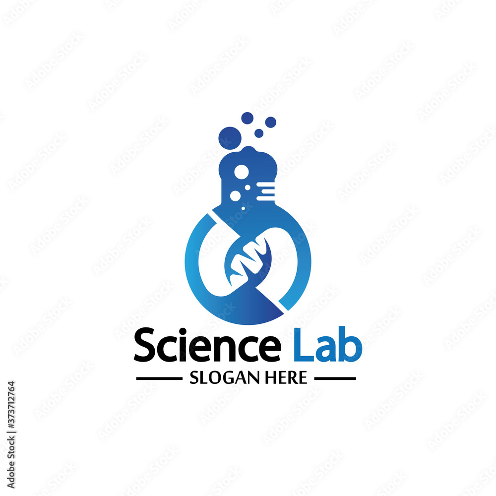 Science Lab logo.Laboratory Tube Logo Template Design Vector, Emblem, Design Concept, Creative Symbol, Icon