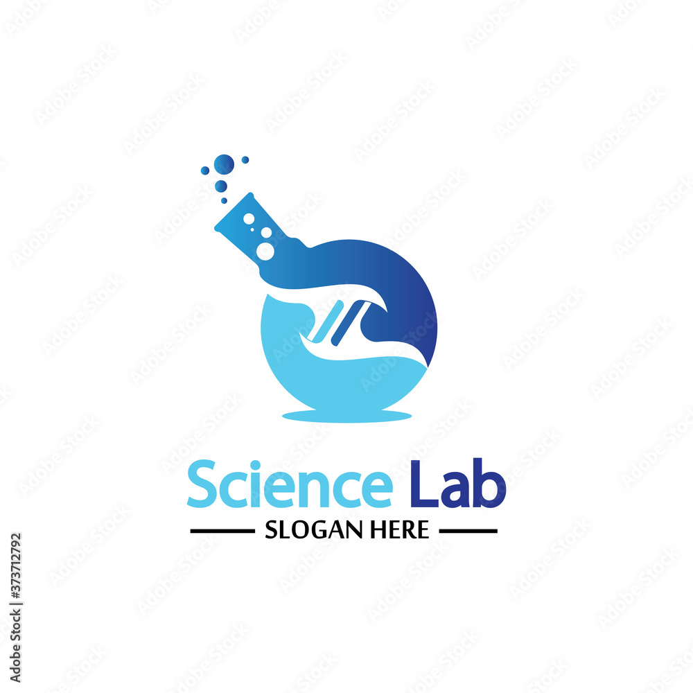 Science Lab logo.Laboratory Tube Logo Template Design Vector, Emblem, Design Concept, Creative Symbol, Icon