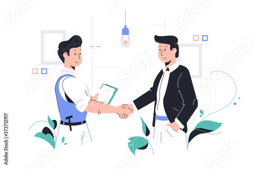 Men shaking hands
