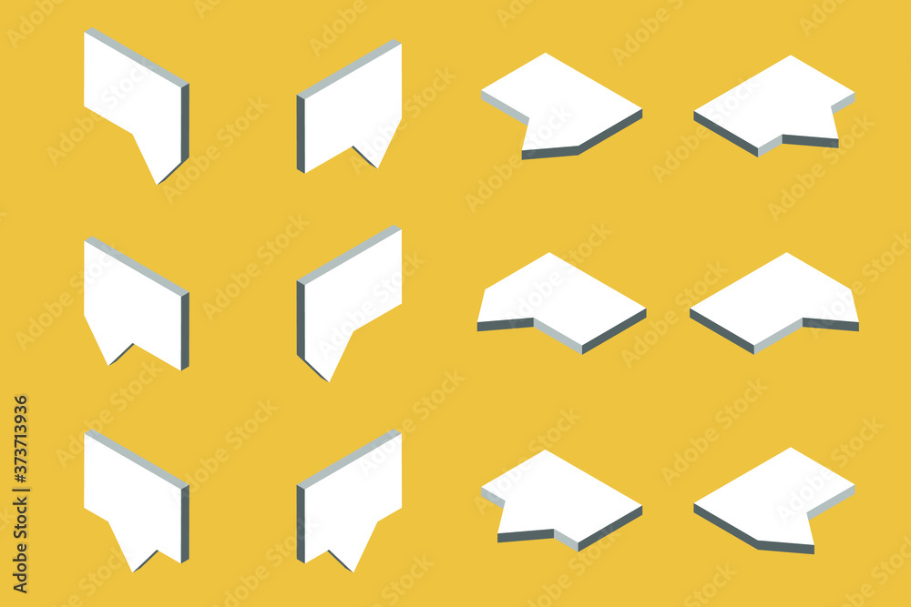 Speech bubble 3d isometric abstract. Speech bubble 3d isometric abstract.