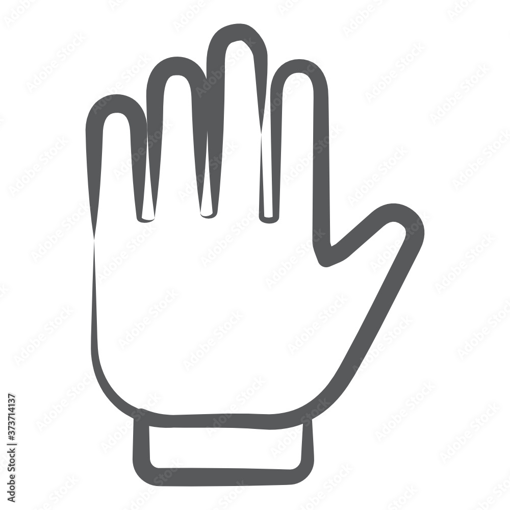 A glove icon in linear style, a hand covering accessory
A glove icon in linear style, a hand covering accessory