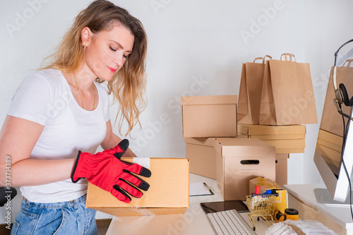 Working in a warehouse. The...