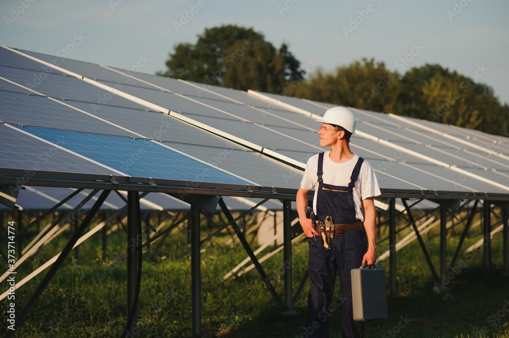 Renewable energy and solar power concept, worker or Electrical engineers are checking and training installing photovoltaic plant in solar power station alternative energy from nature Renewable energy and solar power concept, worker or Electrical engineers are checking and training installing photovoltaic plant in solar power station alternative energy from nature