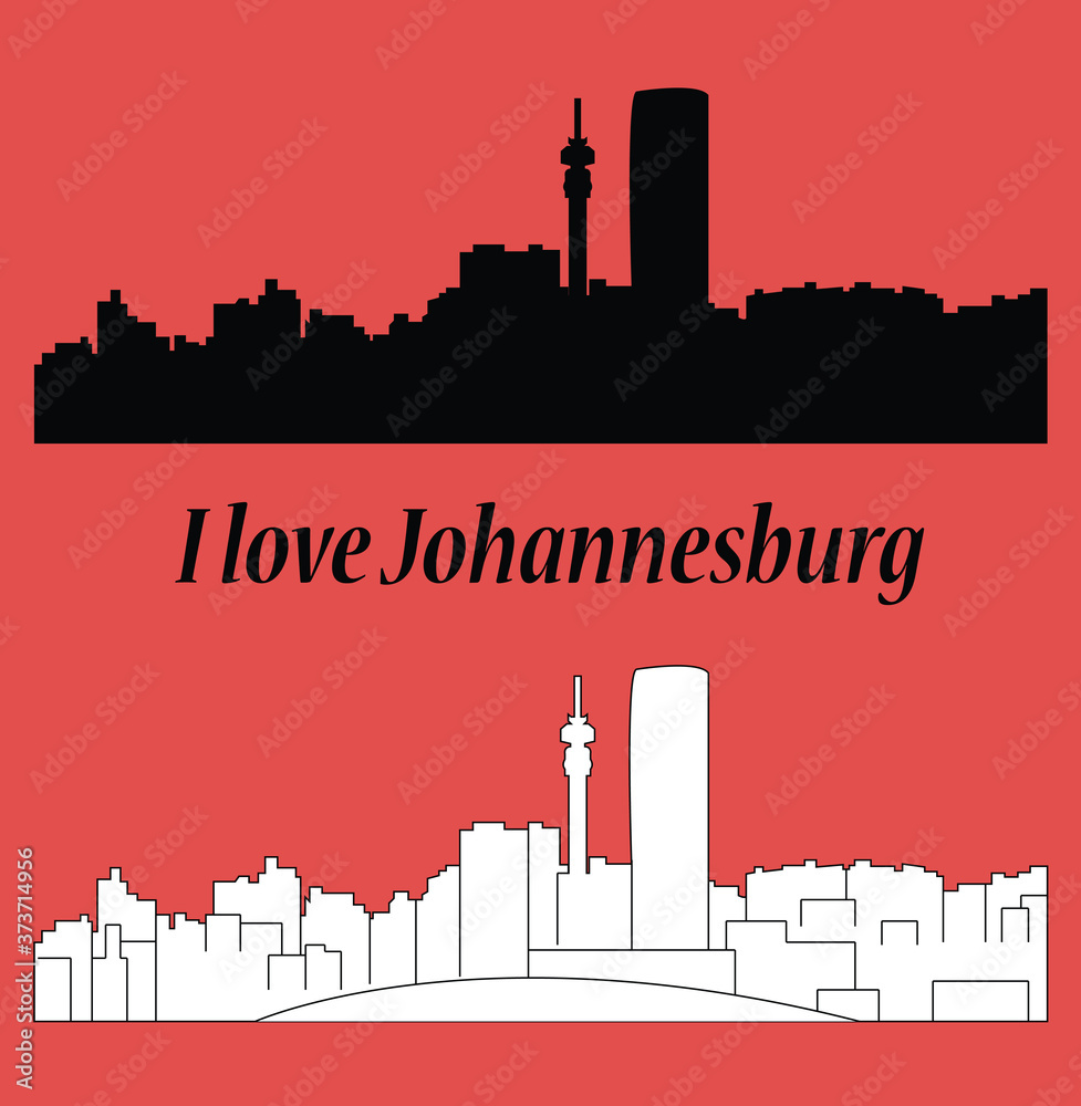 Obraz premium Johannesburg, skyline