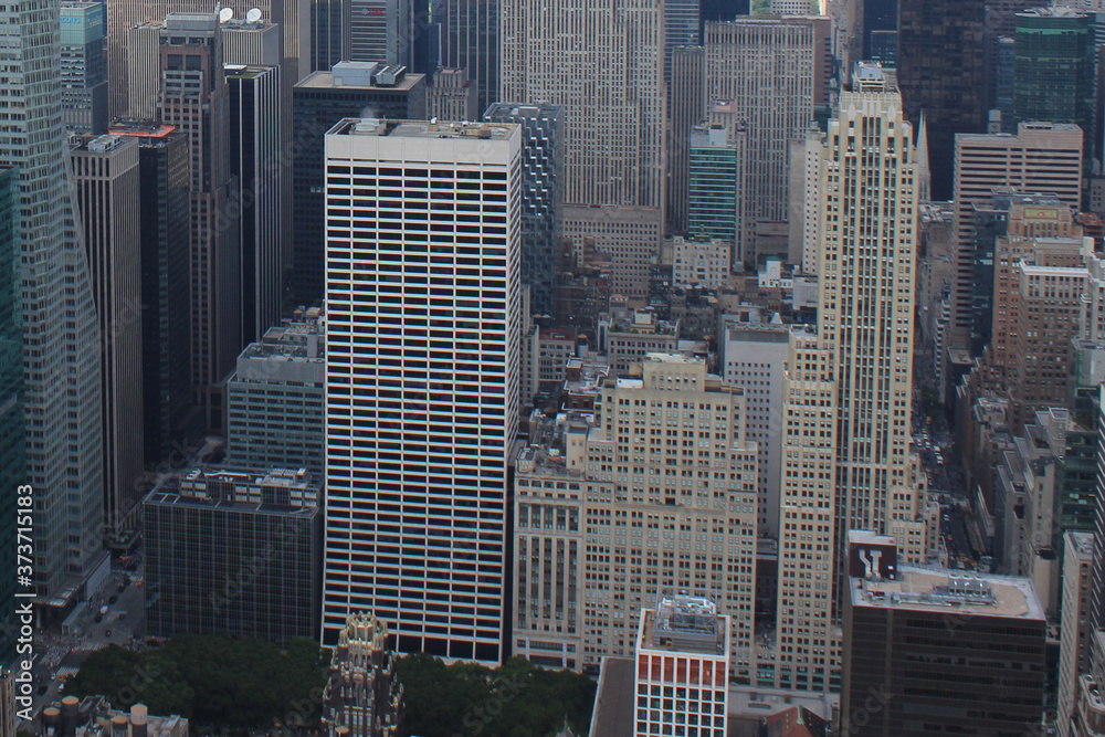 Obraz premium Aerial view of New York City.