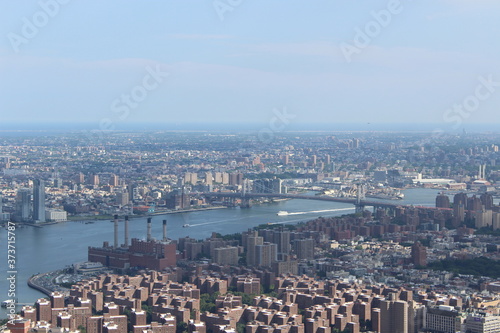 Aerial view of New York City.