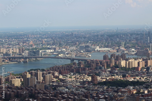 Aerial view of New York City.