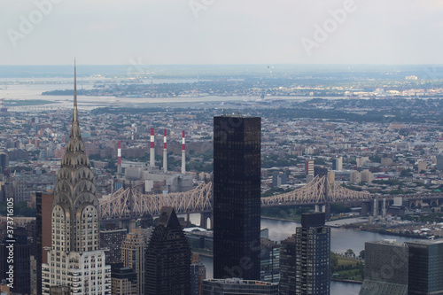 Aerial view of New York City.