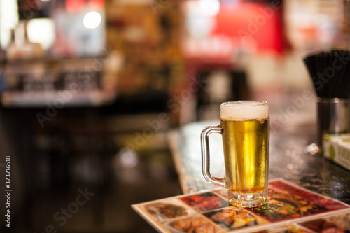 Glass of beer in the restaurant © maodoltee