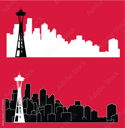 Seattle, Washington ( city silhouette )