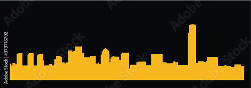 Tel Aviv, Israel (city silhouette)