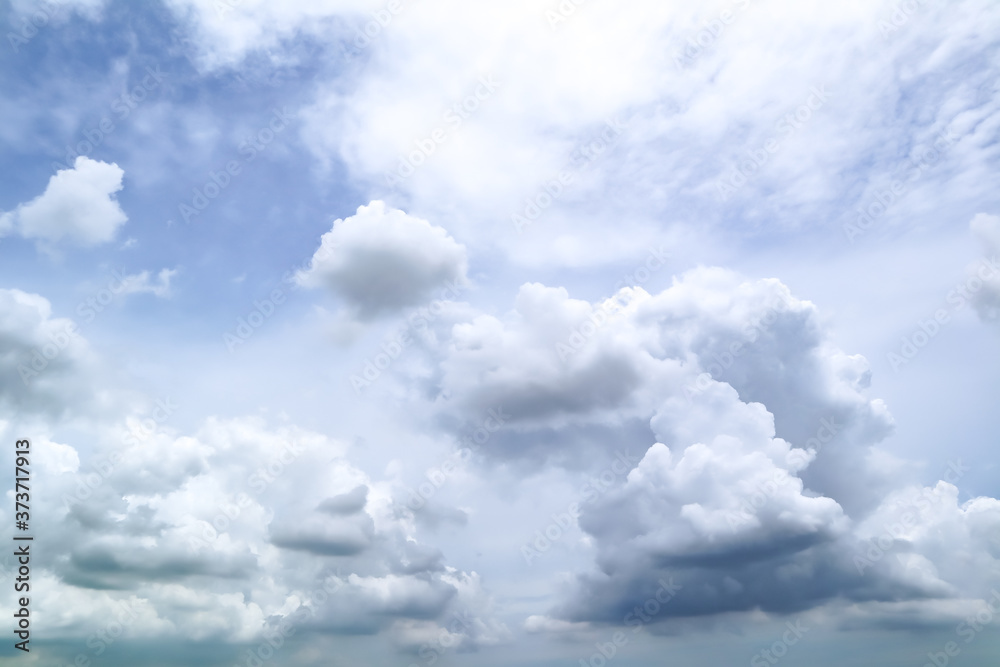 blue sky with clouds