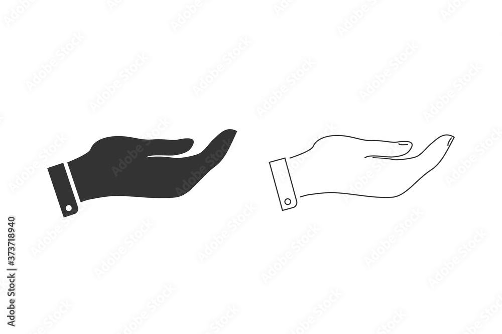 Hand icon set vector, flat design best icon Hand icon set vector, flat design best icon