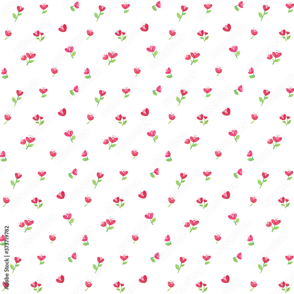 cute pink flower pattern for spring 