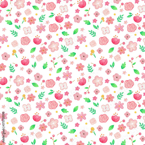 floral pattern illustration image for spring
