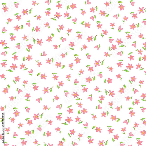 cute pink floral pattern image