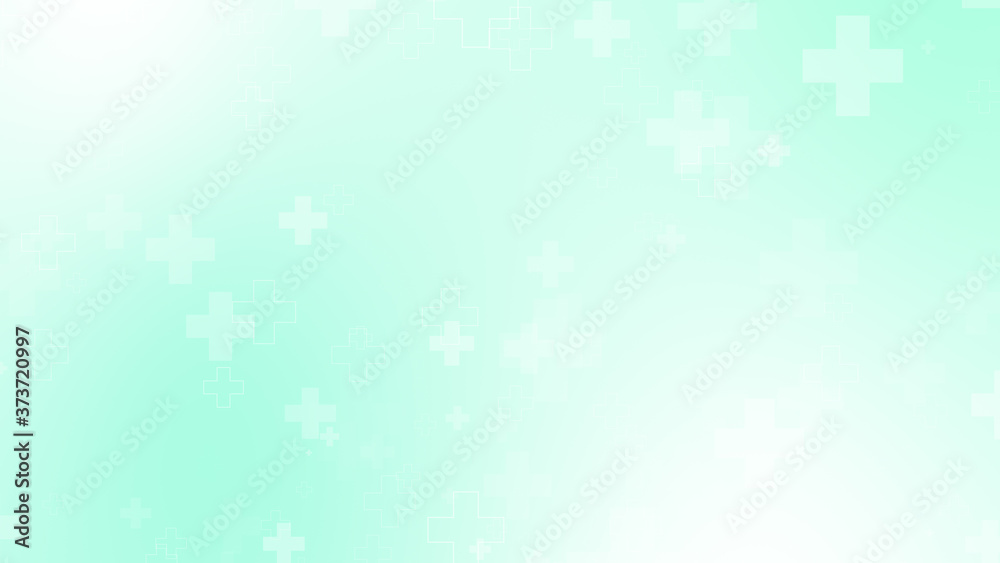 Medical green blue cross pattern healthcare background. Medical green blue cross pattern healthcare background.