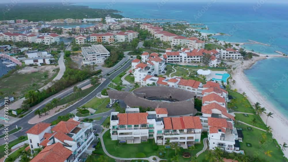 Amazing view of punta palmera cap cana, nice construction and good beach