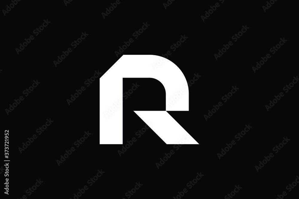 Minimal Innovative Initial R logo. Letter R creative elegant Monogram. Premium Business logo icon. White color on black background Minimal Innovative Initial R logo. Letter R creative elegant Monogram. Premium Business logo icon. White color on black background