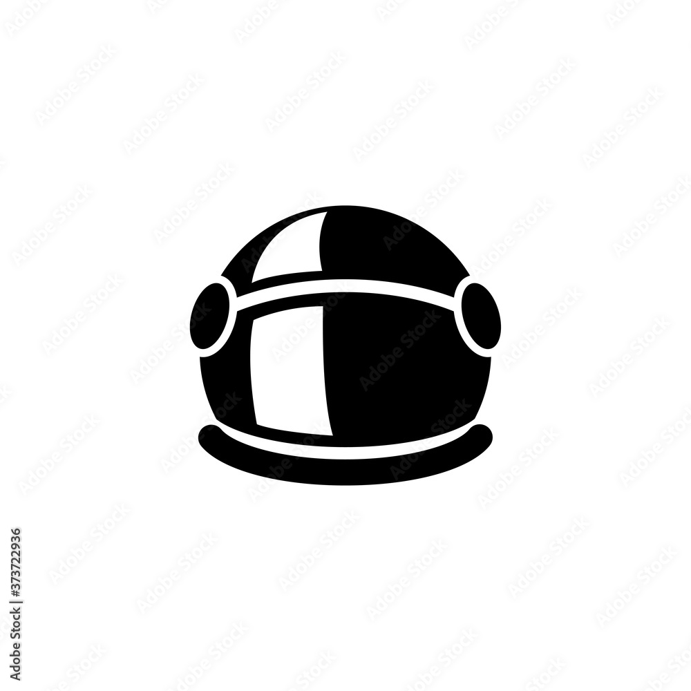 Astronaut helmet icon isolated vector on white