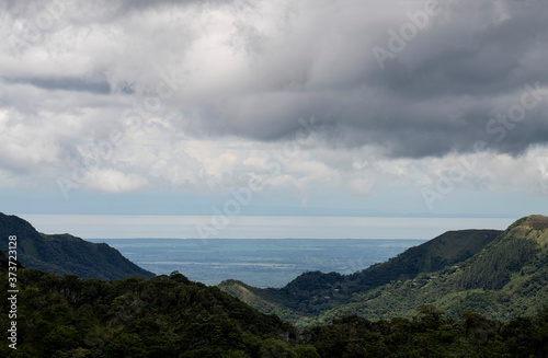 View of the mountains near El Valle de Anton looking towards the Pacific Coast of central Panama