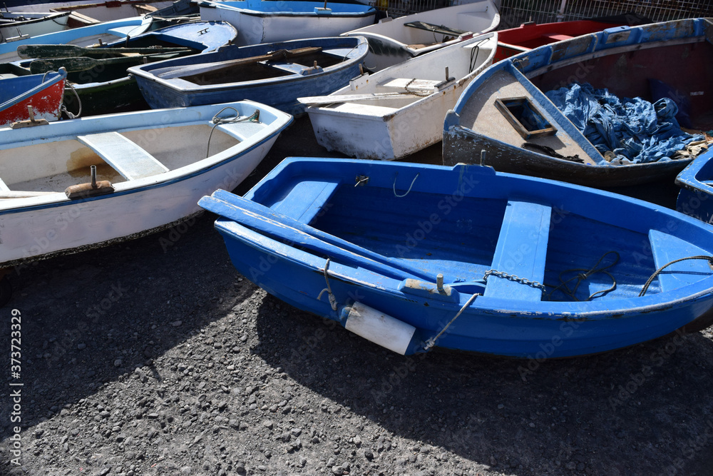 boats on the beach