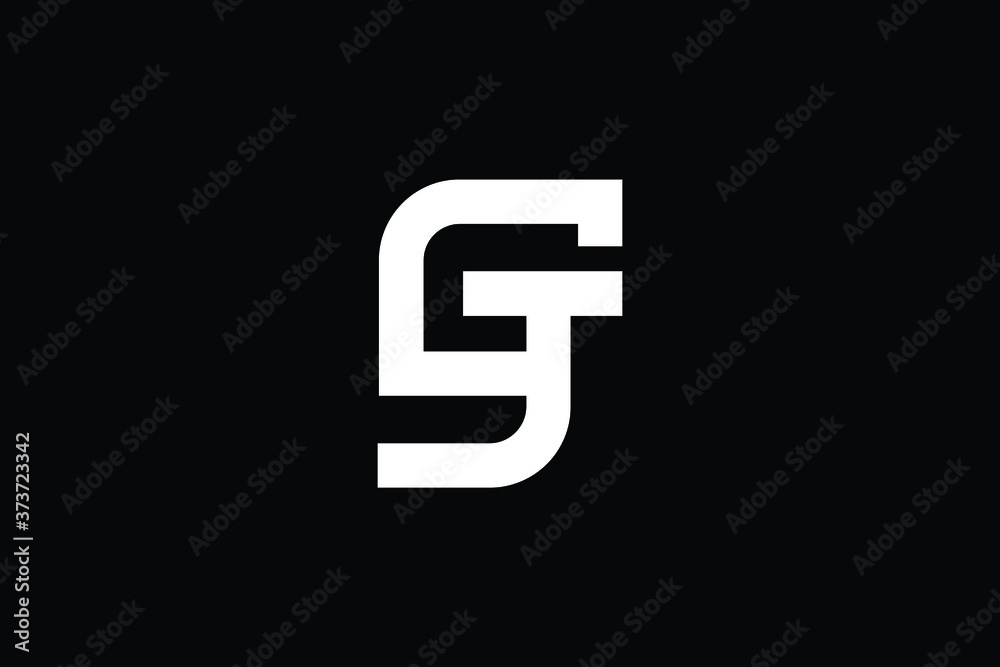 Minimal Innovative Initial GJ logo and JG logo. Letter GJ JG creative elegant Monogram. Premium Business logo icon. White color on black background Minimal Innovative Initial GJ logo and JG logo. Letter GJ JG creative elegant Monogram. Premium Business logo icon. White color on black background