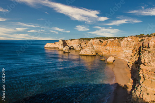 Seaview of the beautiful Marinha beach in Algarve, Portugal © WildGlass Photograph
