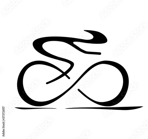 BIKE ICON ART ABSTRACT CYCLE