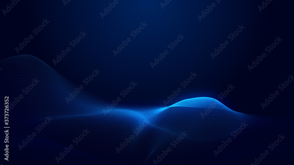 Dot blue wave light screen gradient texture background. Abstract ai technology big data digital background. 3d rendering. Dot blue wave light screen gradient texture background. Abstract ai technology big data digital background. 3d rendering.
