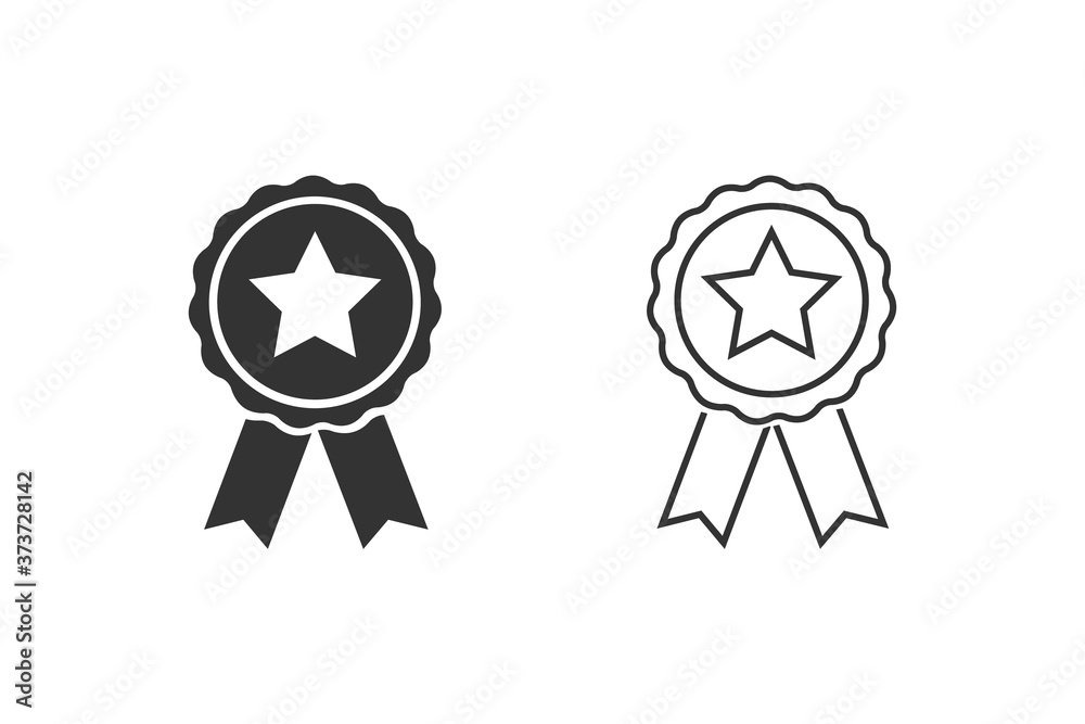 Award line icon set symbol vector on white background Award line icon set symbol vector on white background
