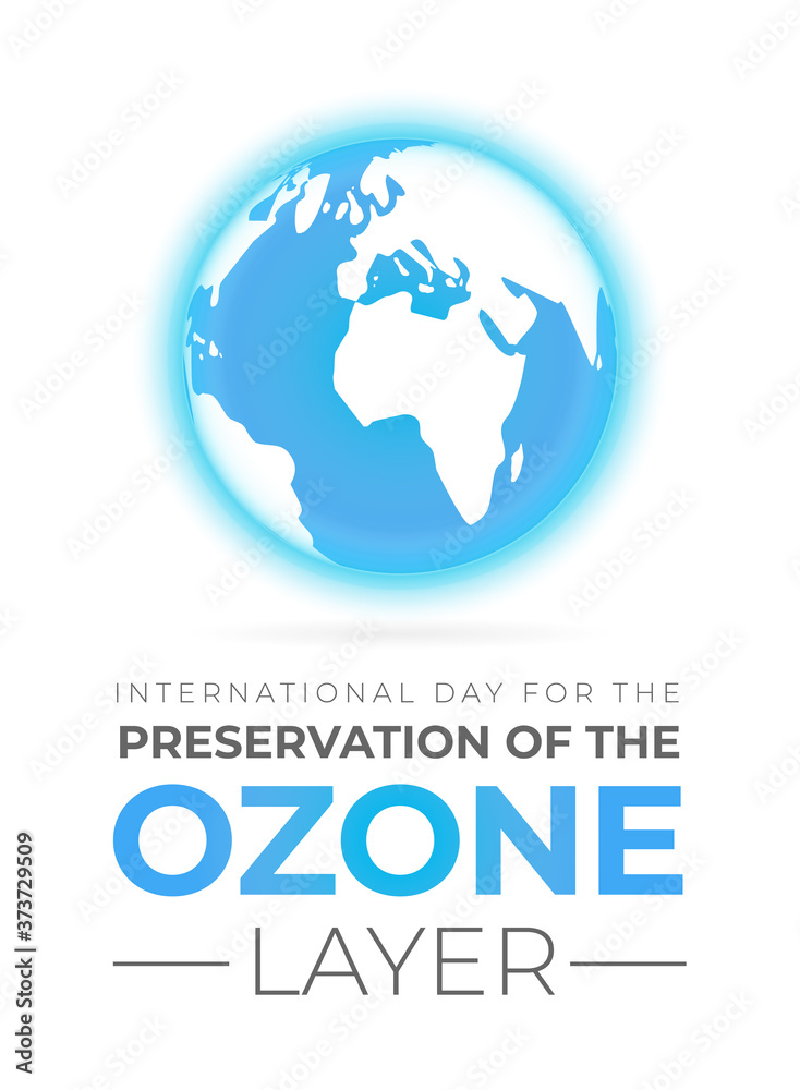 International Day for the Preservation of the Ozone Layer Background Illustration