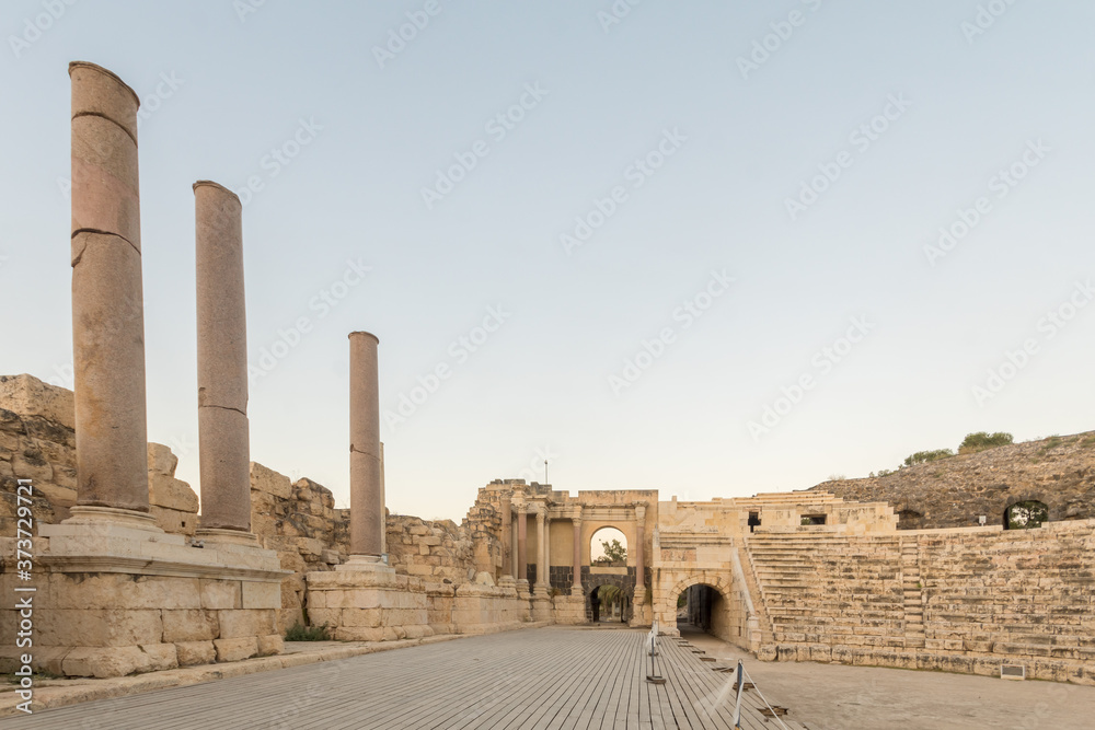 Roman theater, ancient Roman-Byzantine city of Bet Shean (Nysa-Scythopolis)