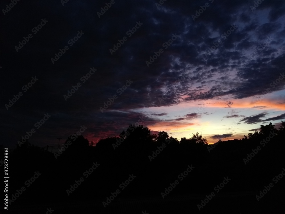 Paisaje de atardecer en Misiones Argentina Paisaje de atardecer en Misiones Argentina