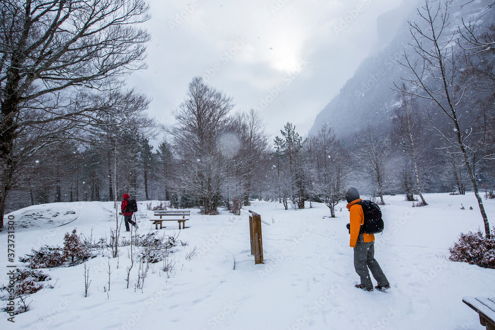 Winter in Ordesa and Monte Perdido National Park, Pyrenees, Spain Winter in Ordesa and Monte Perdido National Park, Pyrenees, Spain