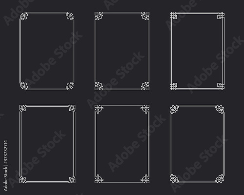 Borders and frames vintage collection