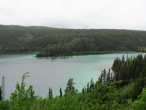 Emerald lake Along the Boarder of Alaska & Canada