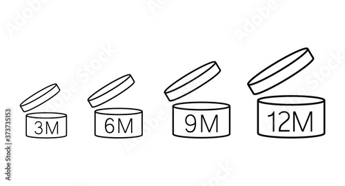 Product durability, packaging sign line icon set. Linear style sign for mobile concept and web design. Outline vector icon. Symbol, logo illustration. Vector graphics.